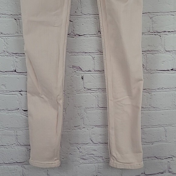 BLEULAB 8 Pocket Pink and Gray Feather Print Reversible Skinny Jeans. Size 27. - Picture 6 of 15